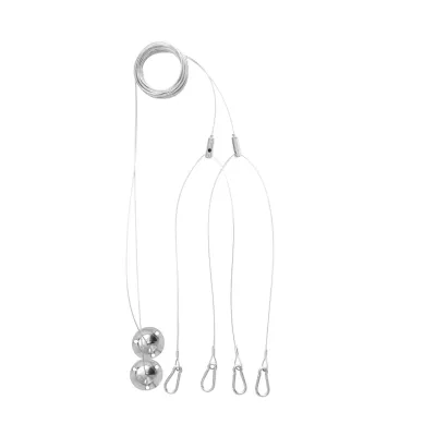 LEDVANCE Seilabhängung PL SUSPENSION KIT 4058075402928 | Pendelsatz für Panel-Leuchten | Länge 1,5m | Ø30mm | Edelstahl