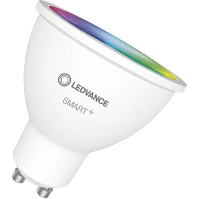 LEDVANCE LED-Reflektor PAR16 5W GU10 | SMART+ WiFi Spot | RGBW | 350 lm | 2700–6500K | dimmbar | Alexa/Google | weiß