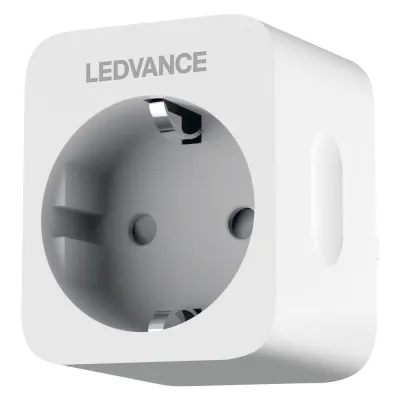 LEDVANCE WLAN Steckdose SMART+ WiFi Plug EU | Smarte Steckdose | Energiezähler | 2.300W | Alexa Google | Weiß