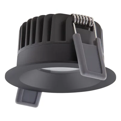 LEDVANCE LED Einbaustrahler SP FIX P 8W930 PSDIM IP44 | 8W 680lm 3000K | dimmbar | 36° Abstrahlwinkel | schwarz