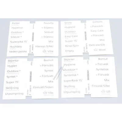 Legende für Waschmaschine Bosch 12005928 Waschmaschinen-Komponente