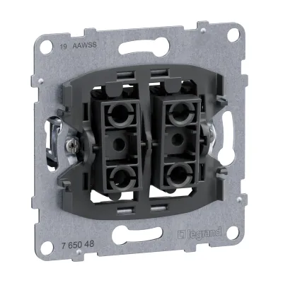 Legrand Jalousietaster-Einsatz 765048 SEANO | Rollladen- und Jalousietaster | Unterputz | IP20 | RAL 7016 Kunststoff