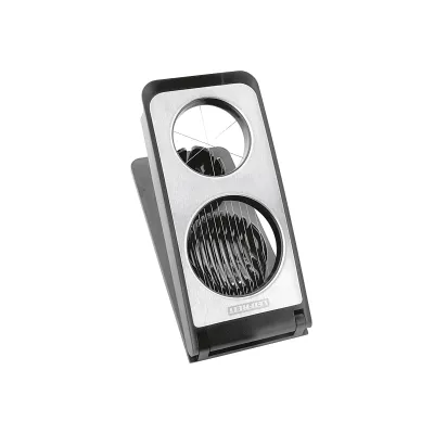 Leifheit Eierschneider Combi 03122 | 3-in-1 Eier- und Champignonschneider | Edelstahl | ProLine Serie | Silber