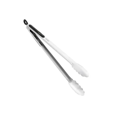 Leifheit Küchen- und Grillzange 3078 | ProLine | 41 cm | Edelstahl & Silikon | Klick-Verschluss | hitzebeständig