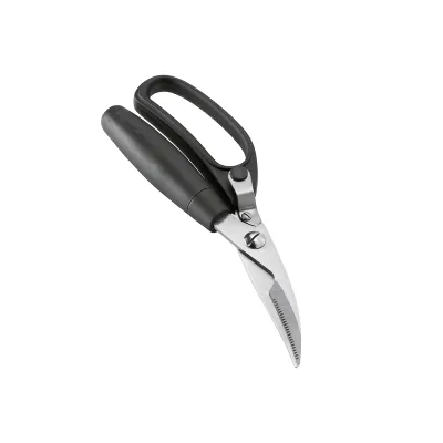 Leifheit Geflügelschere 3139 | Profi Fleischschere | Edelstahl | Klingensperre | Einhandbedienung | 25,5 cm