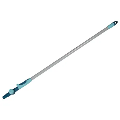 Leifheit Teleskopstiel 41522 | Teleskopstange mit Gelenk | Easy-Click-System | ausziehbar 110-190 cm | Stahl | Blau