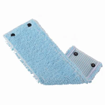 Leifheit Wischbezug Clean Twist M 55321 | Ersatz Mikrofaser 33cm | für Parkett & empfindliche Böden | blau
