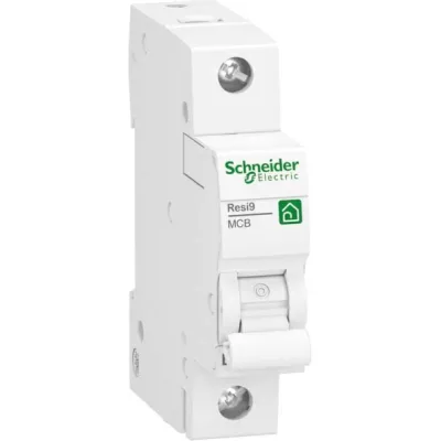 Schneider Electric Leitungsschutzschalter R9F27110 Resi9 | 1-polig | B-Charakteristik | 10A | 230V | 10kA | IP20 | weiß