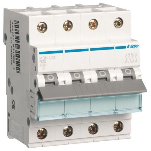 Bild: Leitungsschutzschalter B 20A 4p 415V 6kA 4TE AC