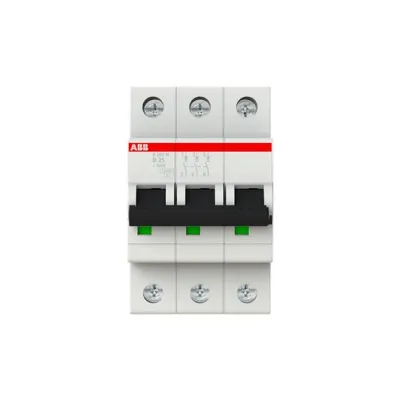ABB Leitungsschutzschalter S203M-B25 | 3-polig | B-Charakteristik | 25A | 400V | 10kA | System pro M compact | IP20