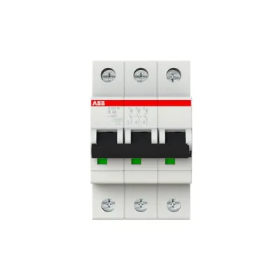 ABB Leitungsschutzschalter S203M-B40 | 3-polig | B-Charakteristik | 40A | 400V | 10kA | System pro M compact | IP20
