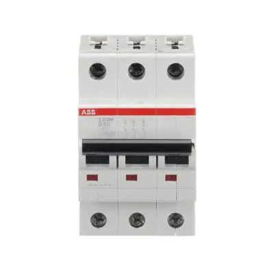 ABB Leitungsschutzschalter S203M-B50 | 3-polig | B-Charakteristik | 50A | 400V | 10kA | System pro M compact