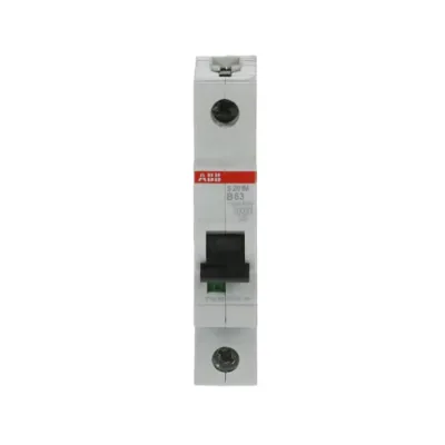 ABB Leitungsschutzschalter S201M-B63 | 63A | 1-polig | B-Charakteristik | 230V | 10kA | System pro M compact | IP20