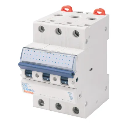 GEWISS Leitungsschutzschalter GW92569 | MCB 3-polig | B-Charakteristik | 20A | 10kA | 3TE | 400V AC | IP20