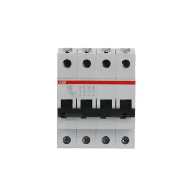 ABB Leitungsschutzschalter S204-C16 | 4-polig | C-Charakteristik | 16A | 400V | 6kA | 4TE | AC/DC | IP20 | Baureihe S200