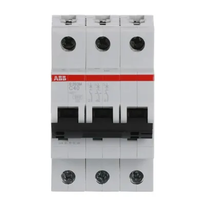 ABB Leitungsschutzschalter S203M-C40 | 3-polig | C-Charakteristik | 40A | 400V | 10kA | System pro M compact
