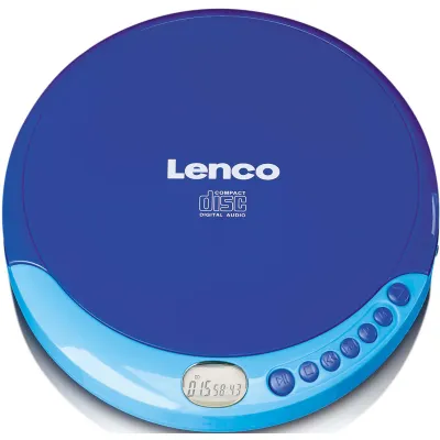 LENCO CD-Player portable CD-011 | tragbarer Kinder CD-Player | CD, CD-R/RW Wiedergabe | Akku-Ladefunktion | Kopfhörer