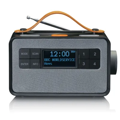 Lenco DAB+ Radio PDR-065 | Bluetooth 5.0 | FM | 4 Stationstasten | Fernbedienung | Akku | Dockingstation | schwarz