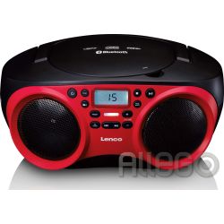 Lenco Radio CD/MP3 USB,Bluetooth SCD-501 Red/Black