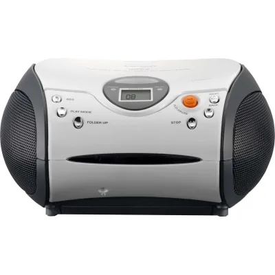 Lenco CD-Radio SCD-24 | Stereo UKW-Radio | tragbarer CD-Player | AUX | Kopfhöreranschluss | weiß