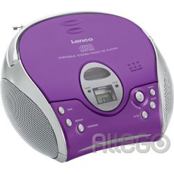 Lenco UKW-Radio m.CD stereo SCD-24 purple