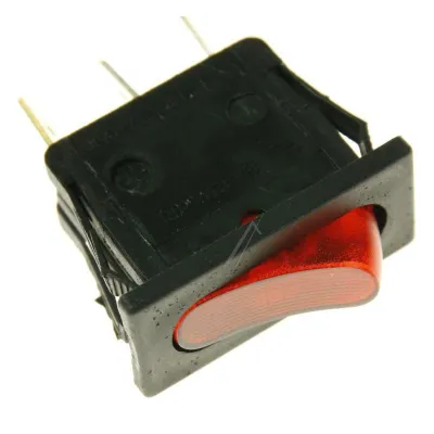 Leuchtschalter rot 1-polig 10A für Bügeleisen COM ART175970 Ein/Aus-Schalter