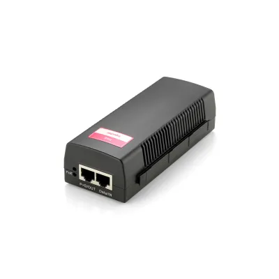 LevelOne PoE Injector POI-2002 | 1-Port RJ45 | IEEE 802.3af | 15,4W | 10/100Mbps | Überspannungsschutz | Desktop | Weiß