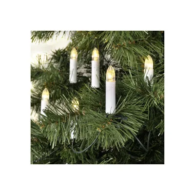 Haushalt International Lichterkette 76005-HI | LED Christbaumbeleuchtung 20 Kerzen | warmweiß | 5,3 m | Innen