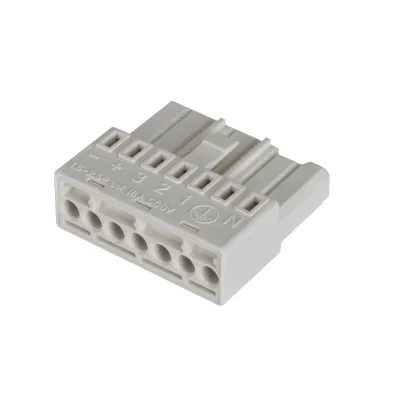 Lichtline Anschlussstecker 7-polig 704794000005 | ClickLUX Einspeisestecker Lichtbandsystem | 1,5 mm² | weiß