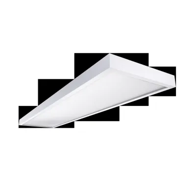 LICHTLINE LED-Aufbauleuchte InteriorLUX NEA 2.0 161595400162 | 48W | 6000lm | 1574x374mm | DALI dimmbar | Aluminium weiß