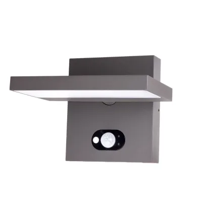 Lichtline LED-Solar-Wandleuchte PRDX27802 Amatera Shift | Bewegungsmelder | 3,5W 260lm 3000K IP54 | Aluminium anthrazit