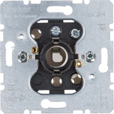 Berker Lichtsignal Modul-Einsatz 513102 | E14 Fassung | Unterputz | 250V | max. 3W | Schraubklemmen | halogenfrei | IP20