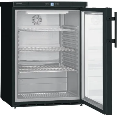 Liebherr FKUv 1613 Flaschenkühlschrank | 130L | Glastür abschließbar | LED-Beleuchtung | Energieklasse C | Schwarz
