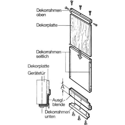 Bild: LiebherrDA Dekorrahmen-Satz alu 991083100