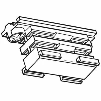 TRILUX Linearverbinder XTS21-1 5973600 | 3-Phasen Stromschienen Verbinder | Kupplung ohne Einspeisung | grau | 70mm