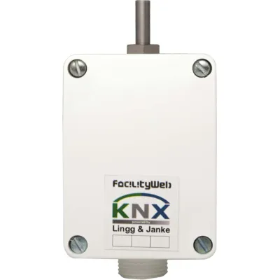 Lingg&Janke Feuchtraum-Temperaturfühler FRF99-FW KNX Sensor | IP65 | Aufputzmontage | -55 bis +125°C | weiß
