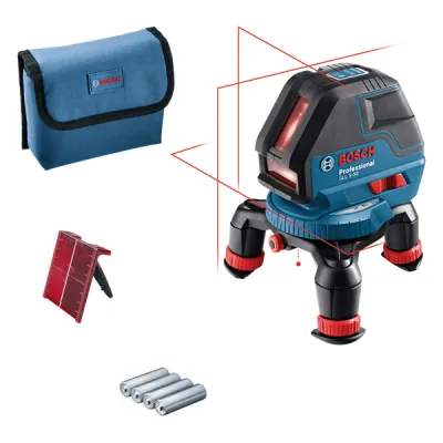 Bosch Linienlaser GLL 3-50 Professional | Kreuzlinienlaser | 10 m Reichweite | IP54 | 0,3 mm/m Genauigkeit