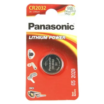 Lithium-Knopfzelle für Staubsauger Panasonic CR2032L1BP 3V, 220mAh
