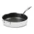 Bild: LIVINGTON Pfannenset Titan Pan M29252 | Antihaft Hochrandpfanne 24cm | Induktion | 3-teilig | Silber