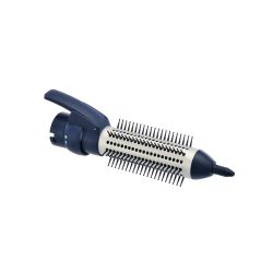 Lockenbürste mit einziehb. Borsten, Ø=30 mm, blau/grau 00497553