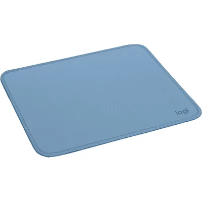 Logitech Mousepad Studio Series | Computer Mauspad | 23x20 cm | Anti-Rutsch | Spritzwassergeschützt | Blaugrau