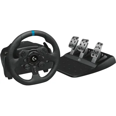 Logitech G923 TRUEFORCE Rennlenkrad 941-000149 | PC & PlayStation 5/4 | Lenkrad mit Pedalen | Force Feedback | schwarz