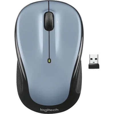 Logitech Maus M325s 910-006813 | Wireless | Optisch | 1000 dpi | 5 Tasten | Nano-Empfänger | Beidhändig | Light Silver