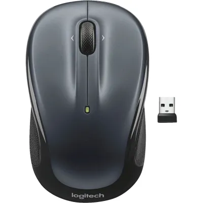 Logitech Maus M325s 910-006812 | Kabellos Wireless | 1000 dpi | 5 Tasten | USB Nano-Empfänger | Dark Silver