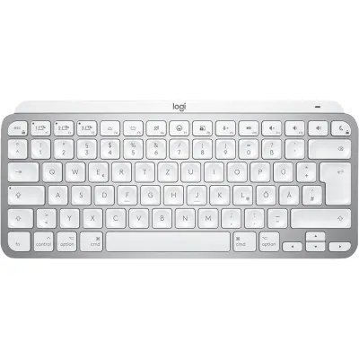 Logitech Kabellose Tastatur MX Keys Mini für Mac | Bluetooth | DE-Layout | Hintergrundbeleuchtung | USB-C | kompakt