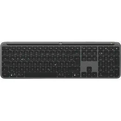 Logitech Tastatur K950 Signature Slim Wireless | Bluetooth | deutsches Layout | Nummernblock | Logi Bolt | Graphit