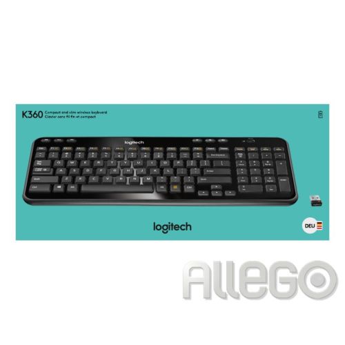 Bild: Logitech Tastatur K360, USB, Wireless
