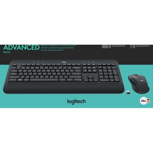 Bild: LOGITECH TASTATUR/MAUS SET MK Tastatur/Maus Set MK545, Wireless