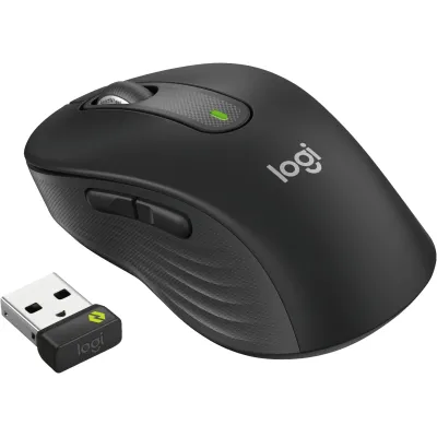 Logitech Wireless Maus M650 for Business | Bluetooth & USB Adapter | optische Abtastung 4000 dpi | 5 Tasten | Schwarz