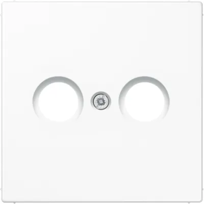 JUNG Abdeckung Antennendose LS990TVWW | Koaxial | Schraubbefestigung | bruchsicher | Kunststoff | glänzend | alpinweiß